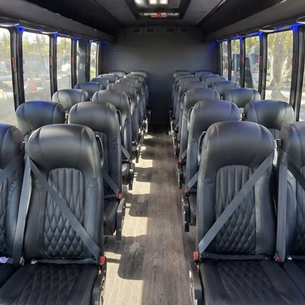 28 passenger minibus interior