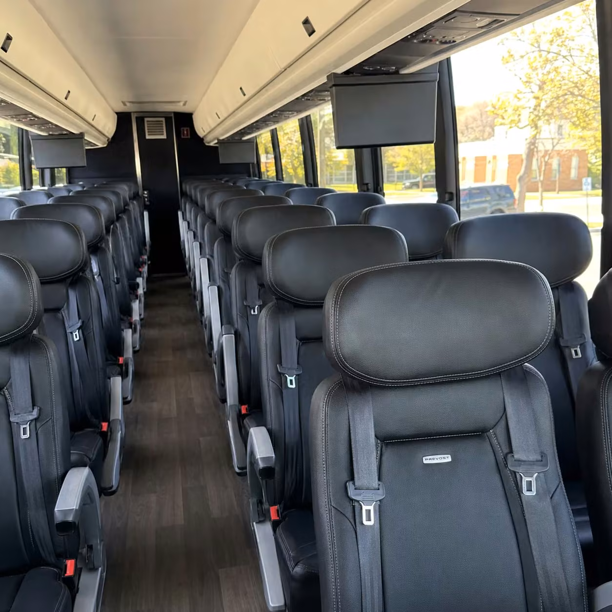wayne charter bus rental inside